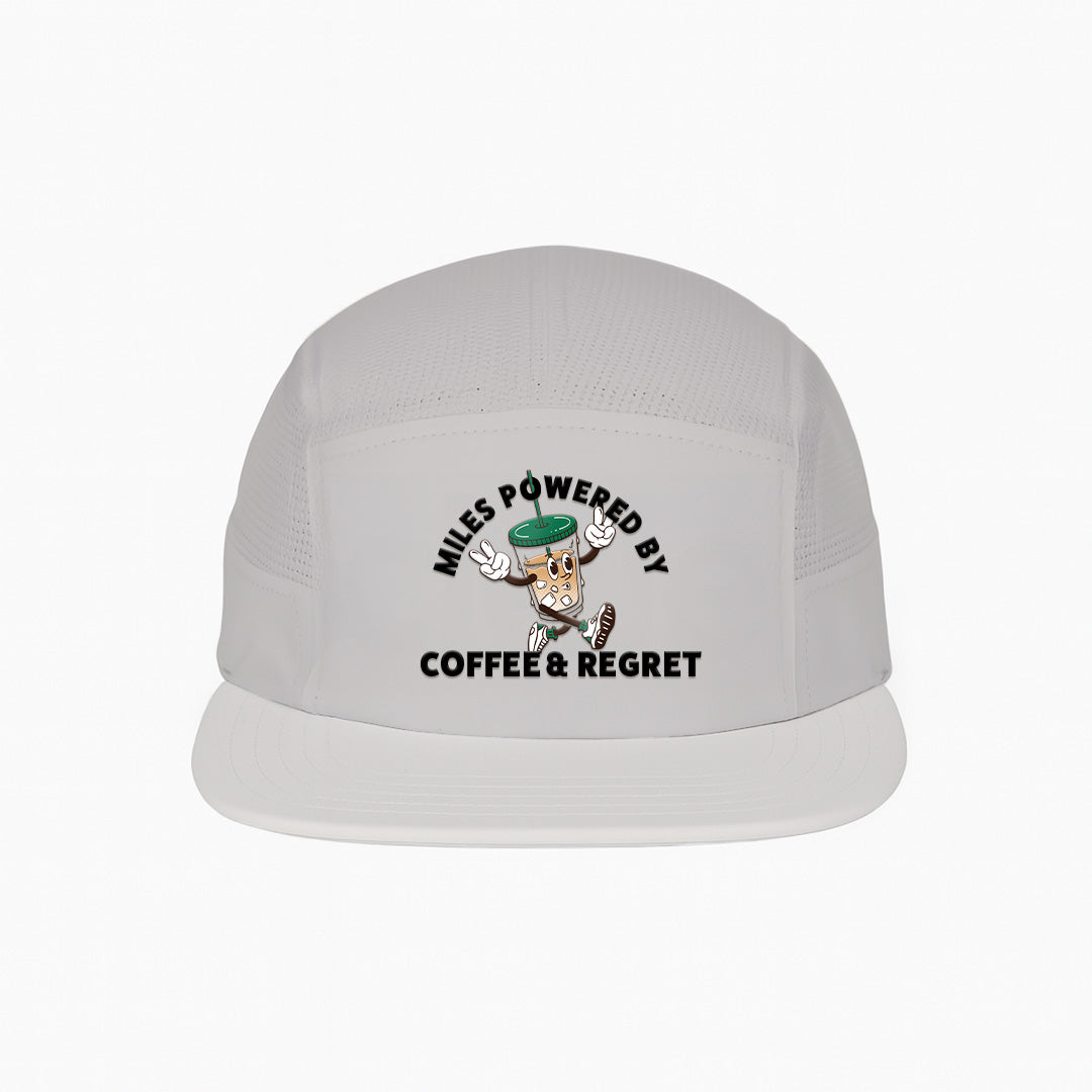 Miles Powered By Coffee & Regret Grey - Running Cap