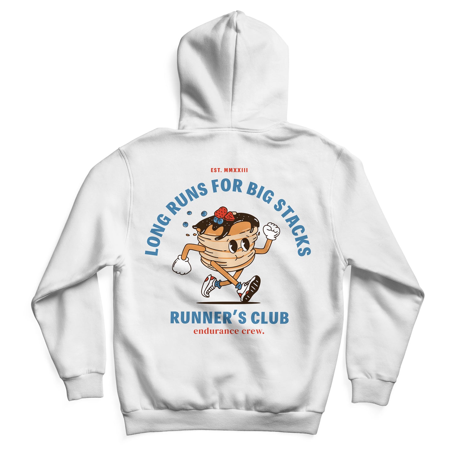 Long Runs For Big Stacks White - Hoodie