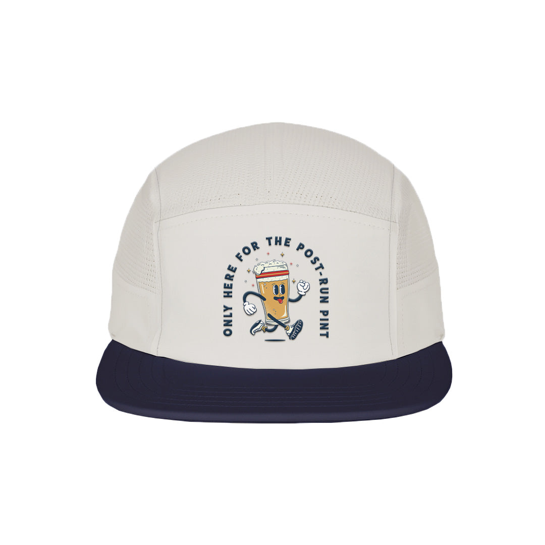 Only here For The Post-Run Pint Beige - Running Cap