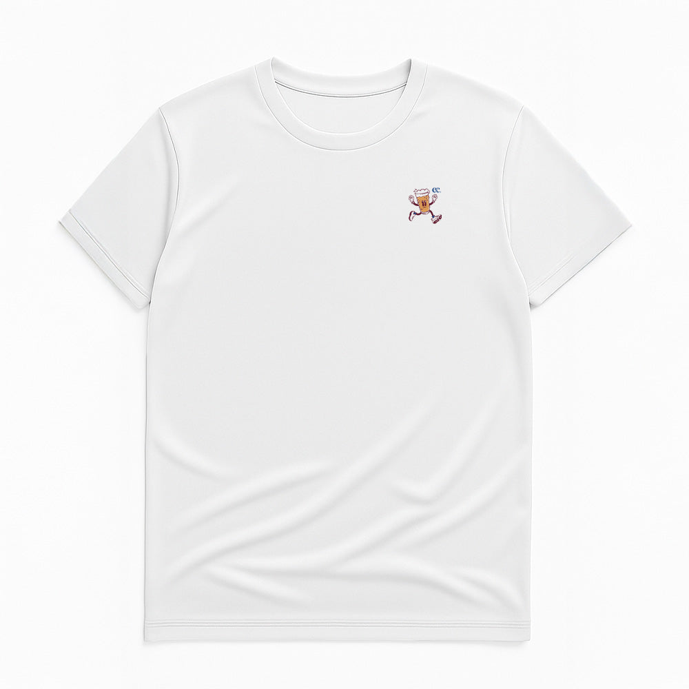 Will Run For A Cold Beer White - T-Shirt