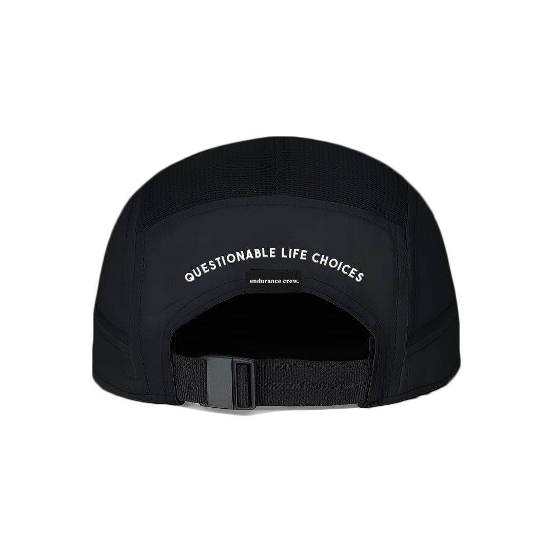 Caffeine Cardio Crying Later Black - Running Cap