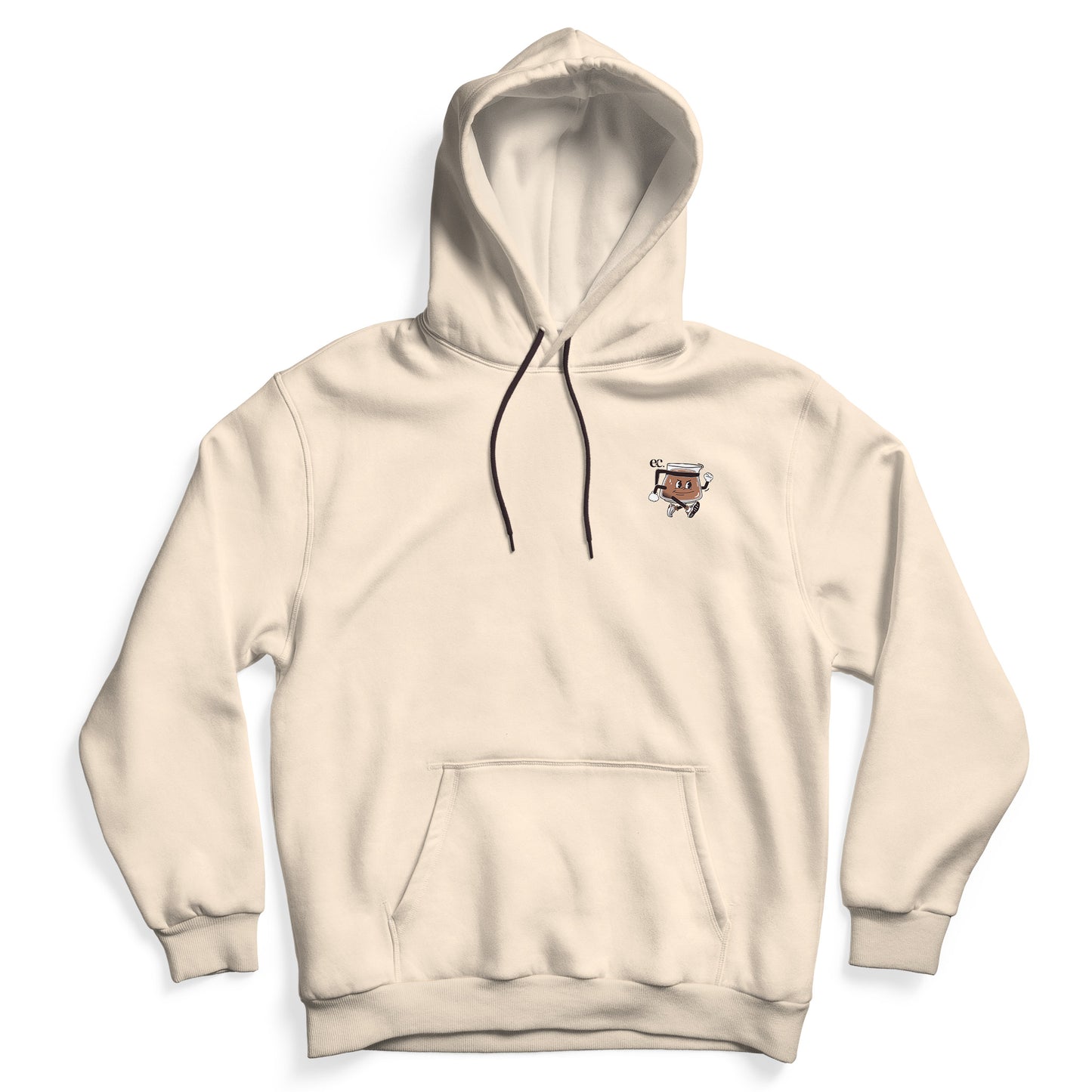 I Run On Coffee And Sheer Determination Beige - Hoodie