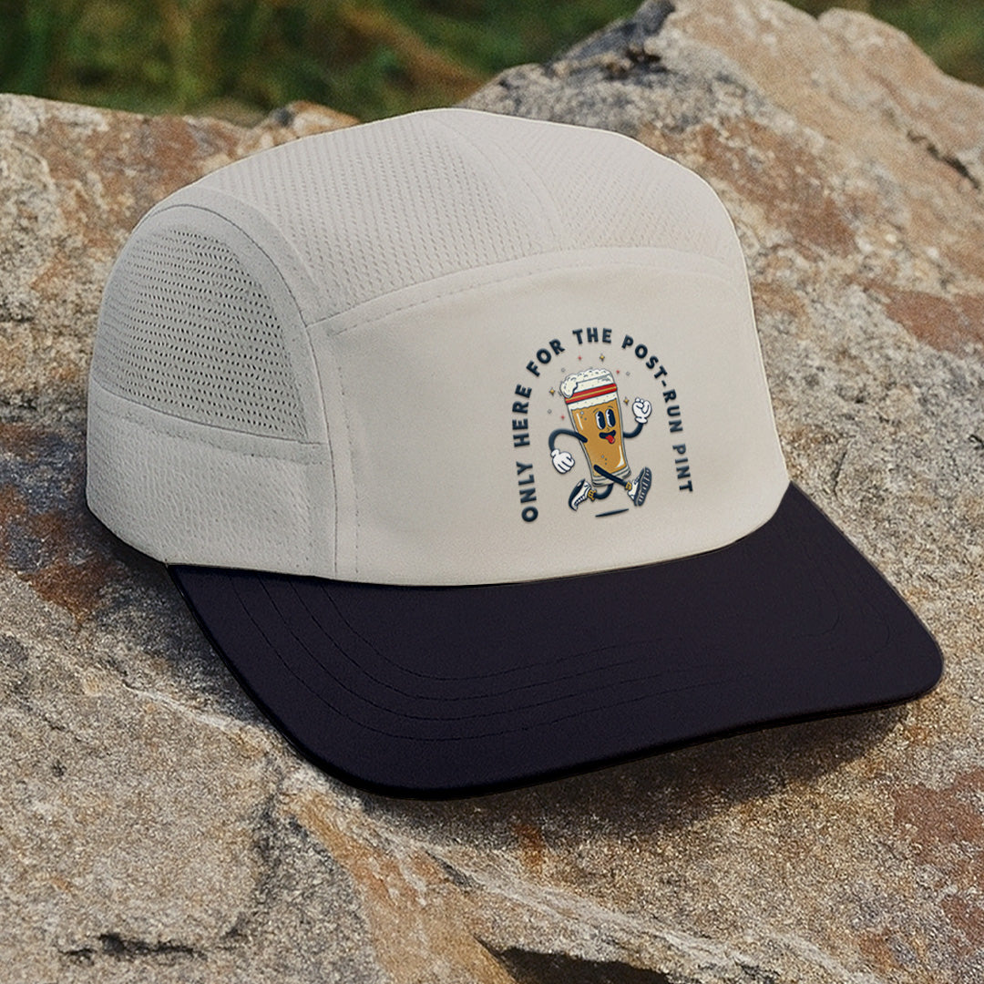 Only here For The Post-Run Pint Beige - Running Cap