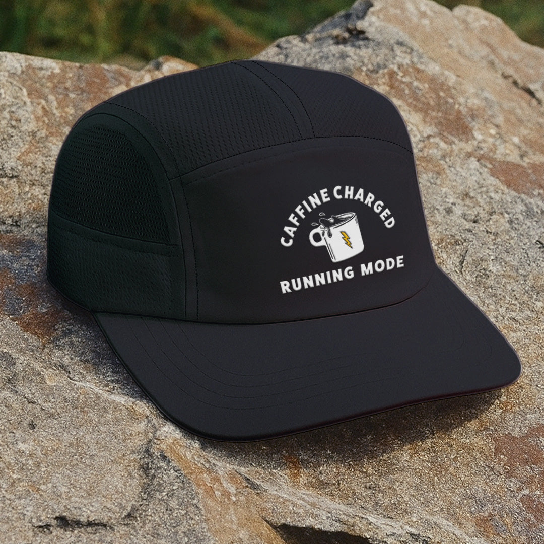 Caffine Charged Black - Running Cap