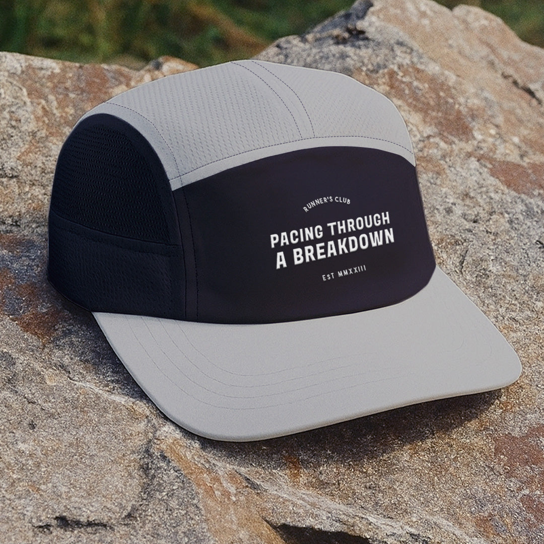 Pacing Through A Breakdown Grey - Running Cap