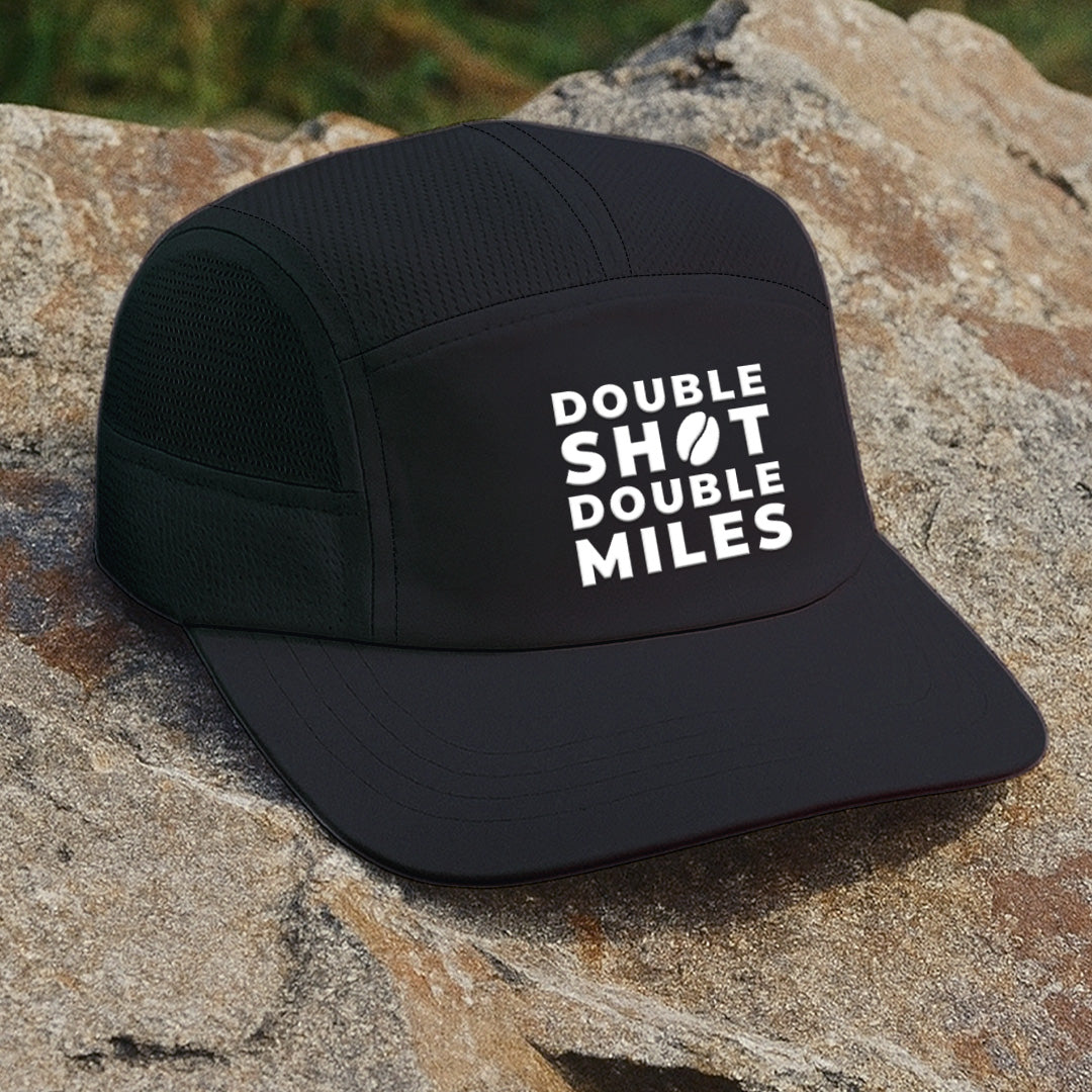 Double Shot Double Miles Black - Running Cap