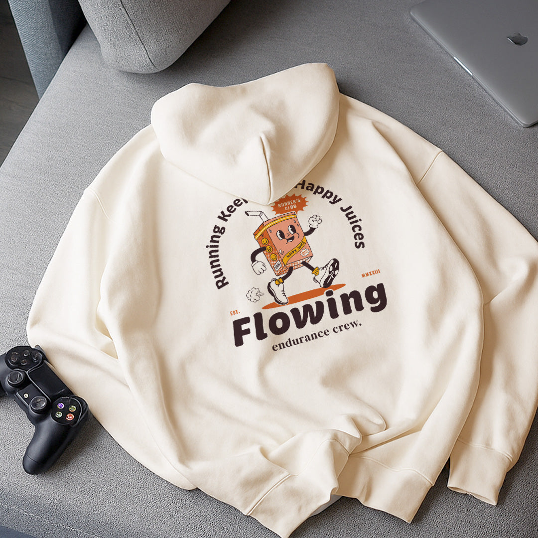 Happy Juices Flowing Beige - Hoodie