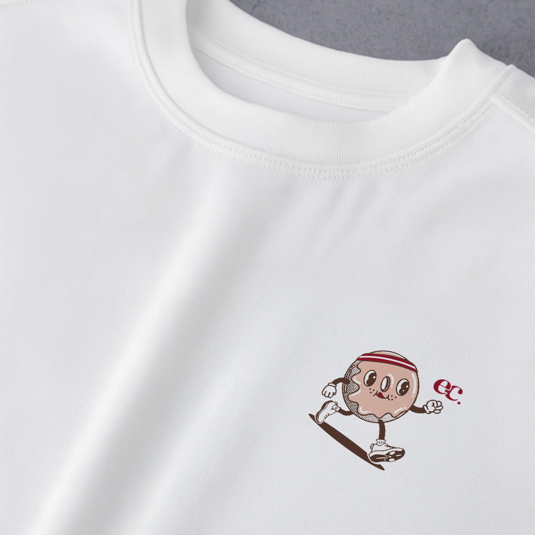 I Run Because Donuts Are Delicious White - T-Shirt