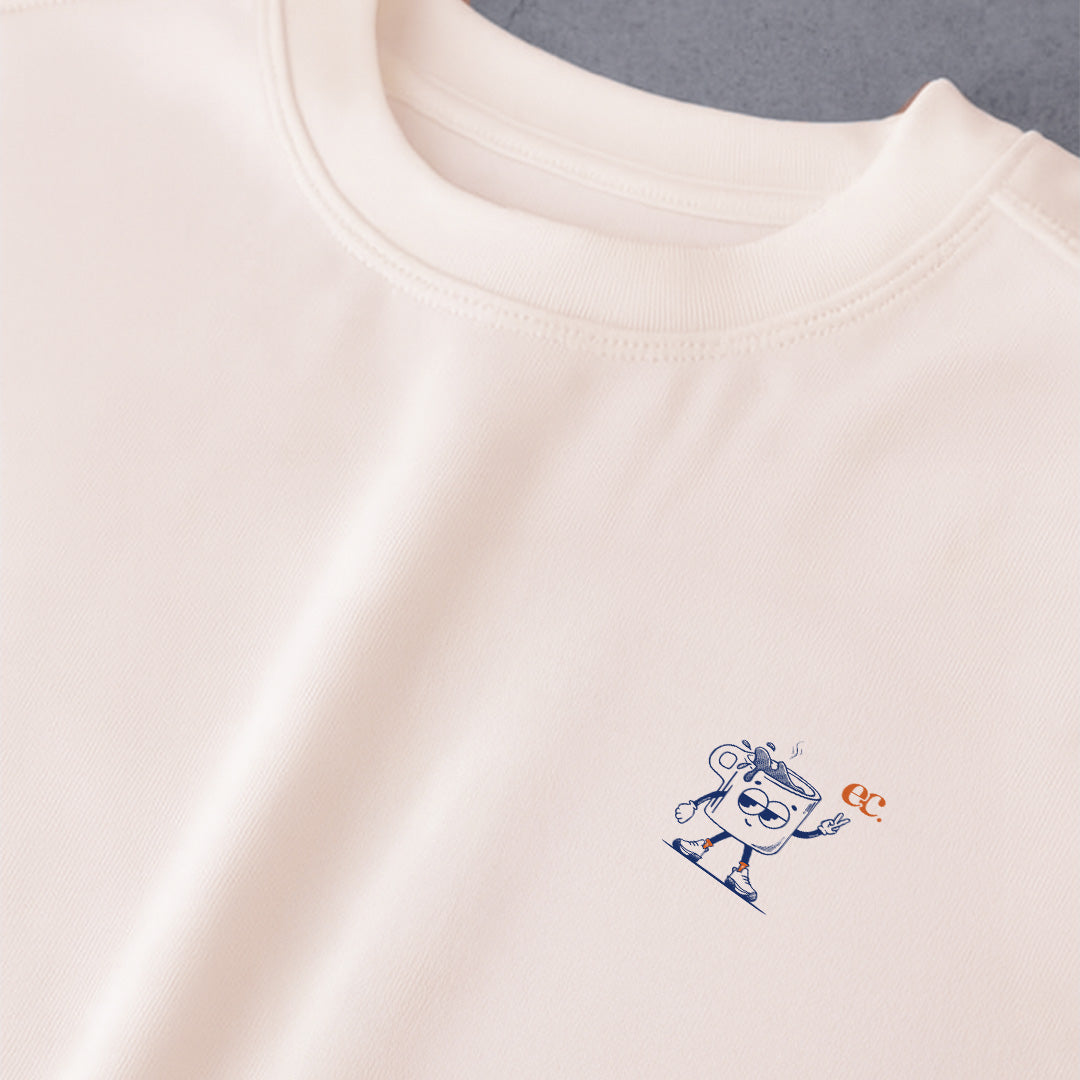 A Good Run Is Like A Good Coffee Beige - T-Shirt