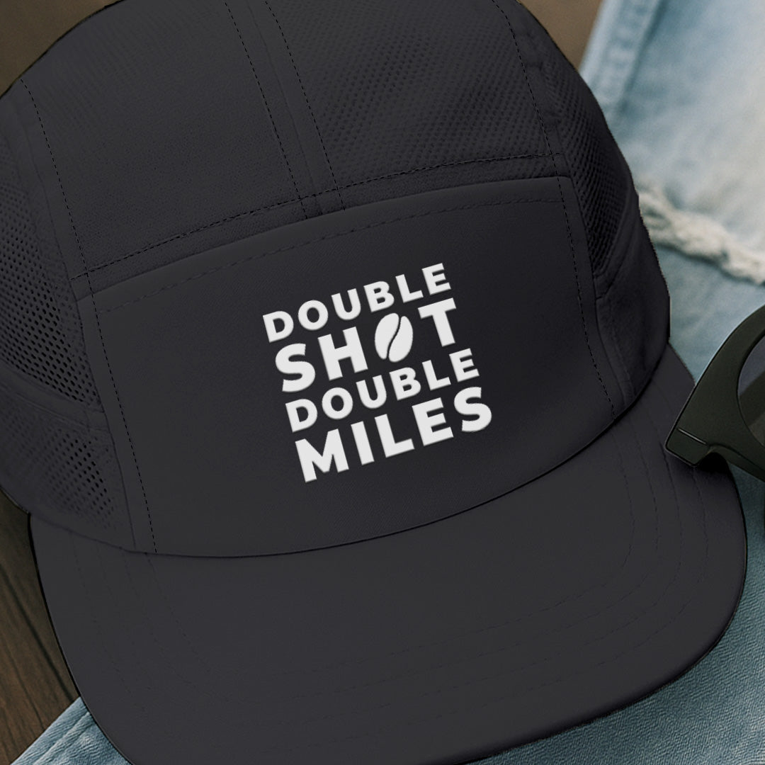 Double Shot Double Miles Black - Running Cap