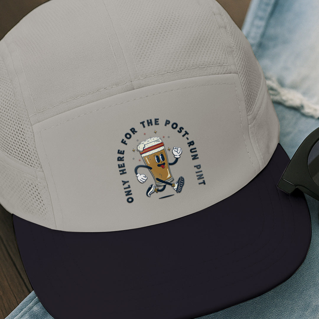 Only here For The Post-Run Pint Beige - Running Cap