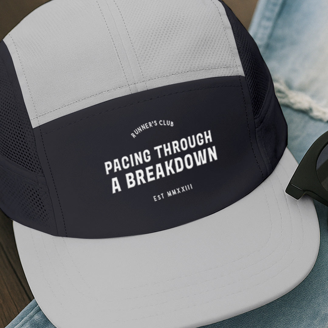 Pacing Through A Breakdown Grey - Running Cap