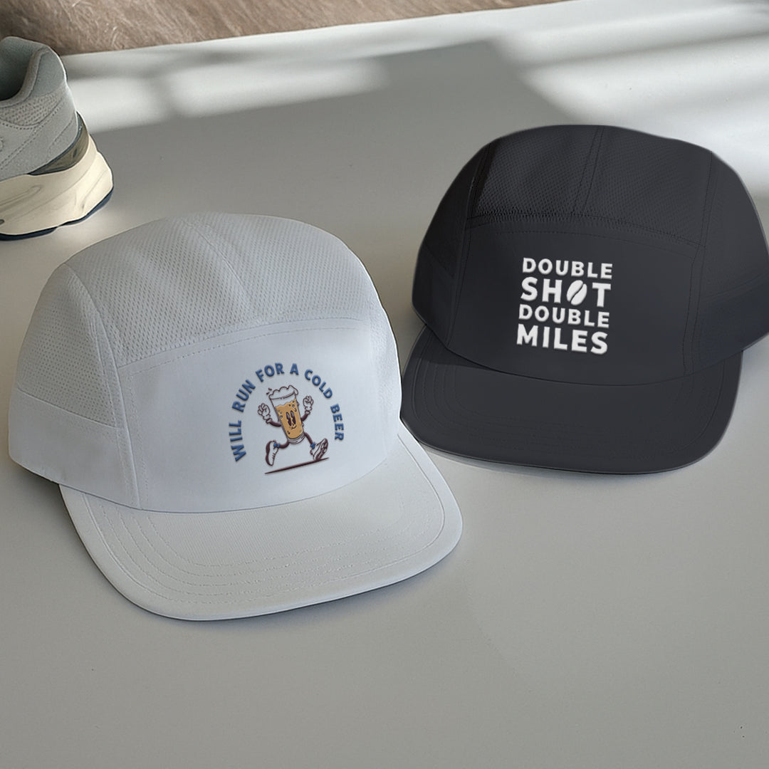 Double Shot Double Miles Black - Running Cap