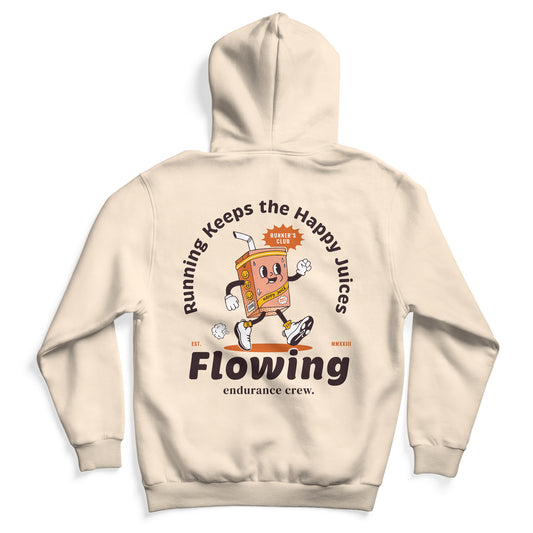 Happy Juices Flowing Beige - Hoodie