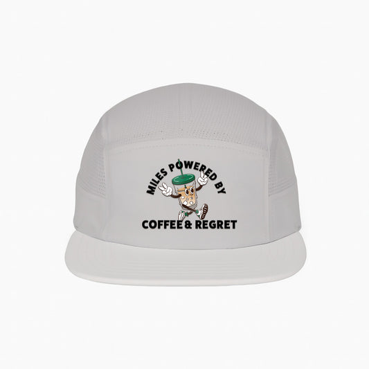 Miles Powered By Coffee & Regret Grey - Running Cap