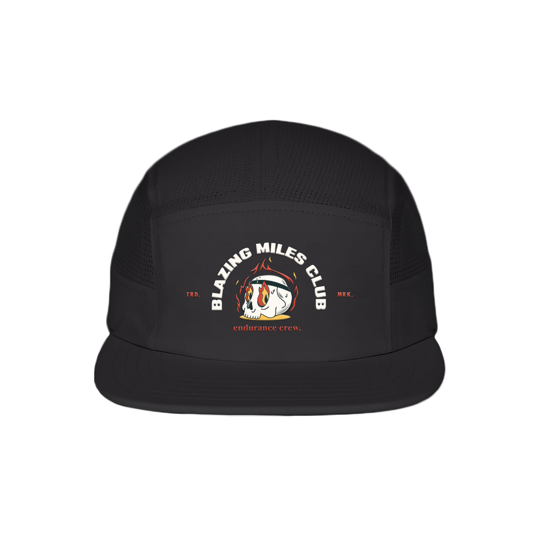 Blazing Miles Club Black - Running Cap
