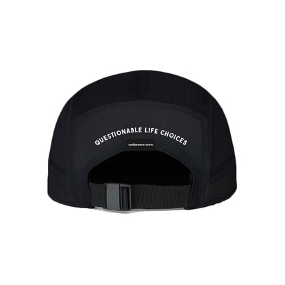 Caffeine Cardio Crying Later Black - Running Cap