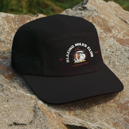 Blazing Miles Club Black - Running Cap