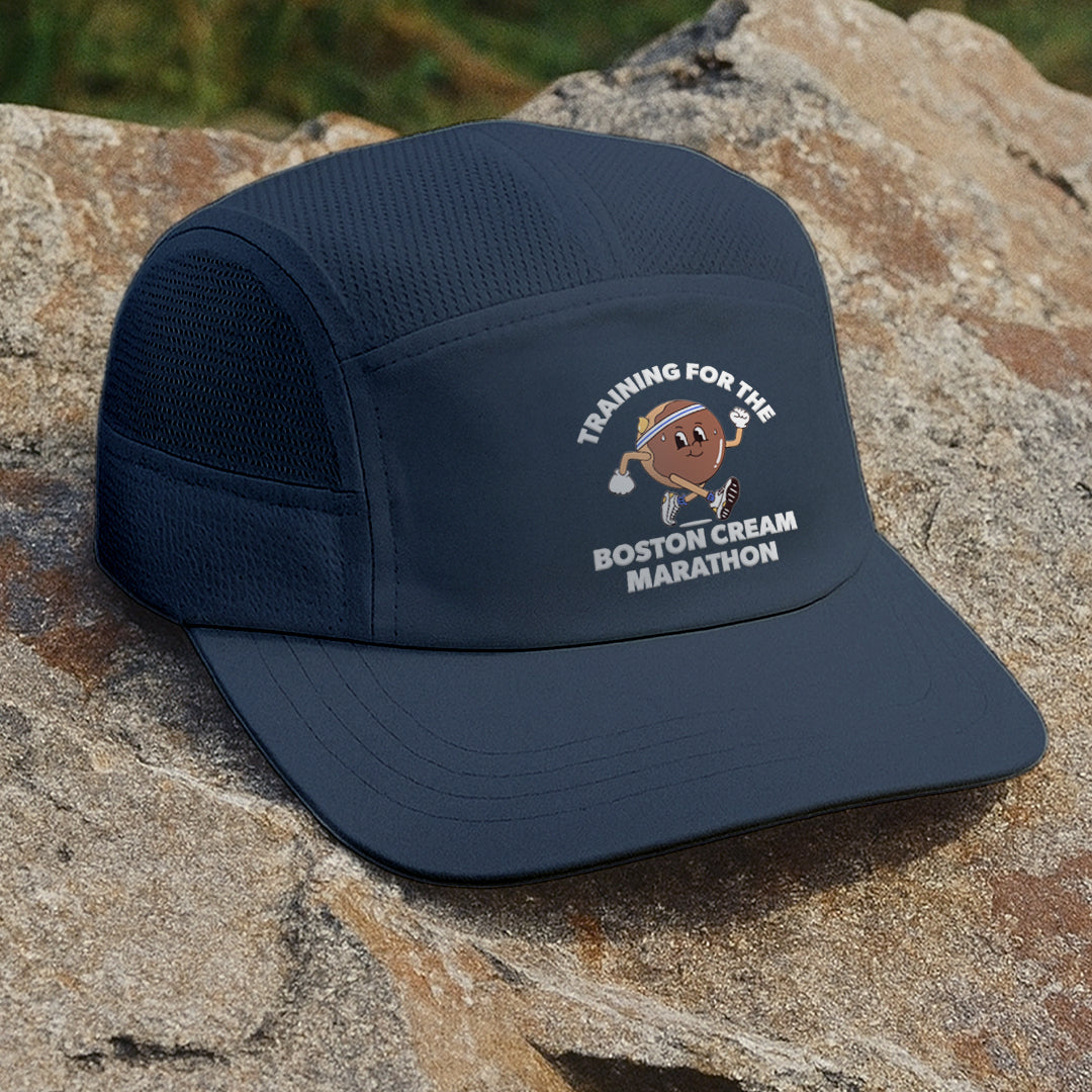 Training For The Boston Cream Marathon Blue - Running Cap