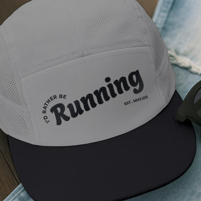I'd Rather Be Running Grey - Running Cap