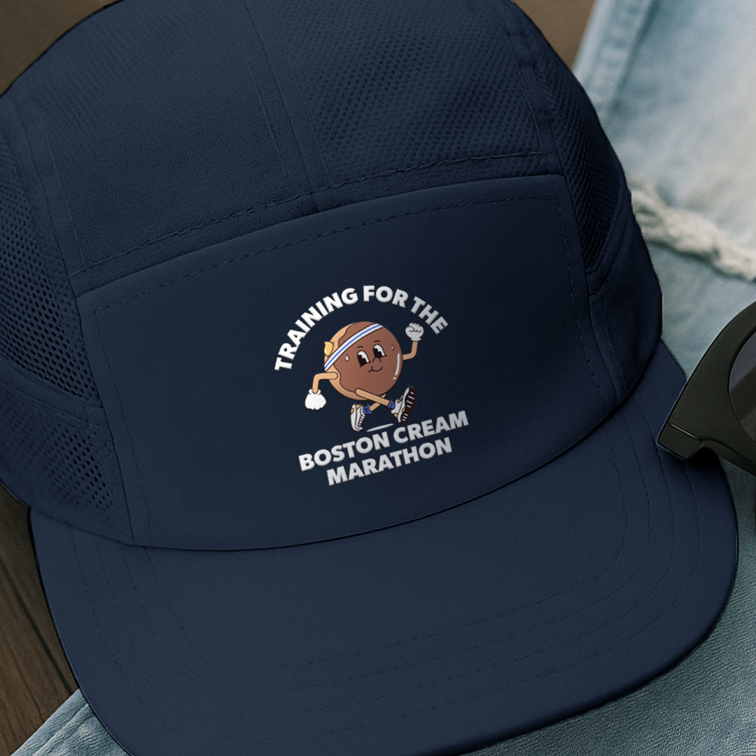 Training For The Boston Cream Marathon Blue - Running Cap