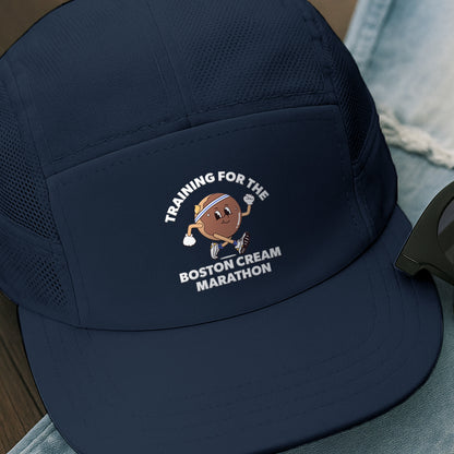 Training For The Boston Cream Marathon Blue - Running Cap