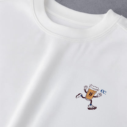 Will Run For A Cold Beer White - T-Shirt