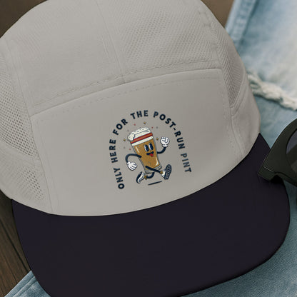 Only here For The Post-Run Pint Beige - Running Cap