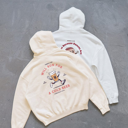 Will Run For Cold Beer Beige - Hoodie