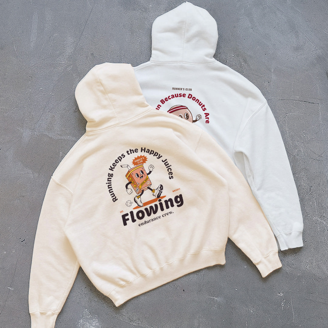 Happy Juices Flowing Beige - Hoodie