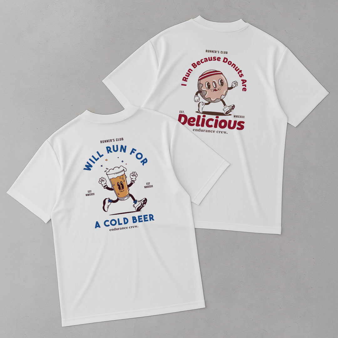 Will Run For A Cold Beer White - T-Shirt