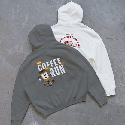No Coffee No Run Grey - Hoodie