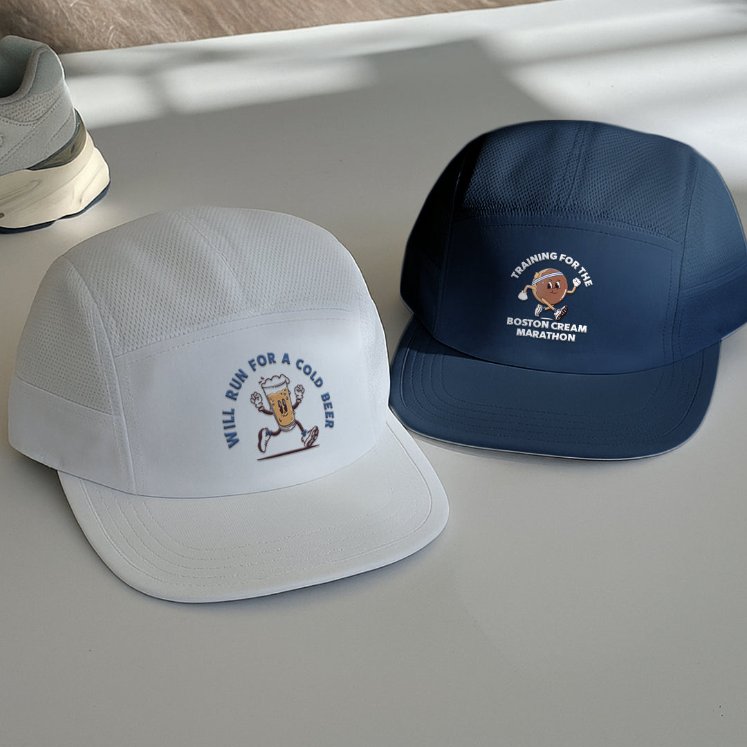 Training For The Boston Cream Marathon Blue - Running Cap