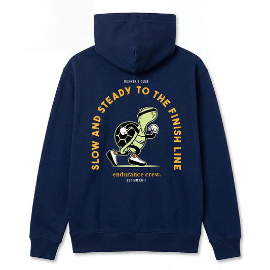 Slow And Steady To The Finish Line Blue - Hoodie