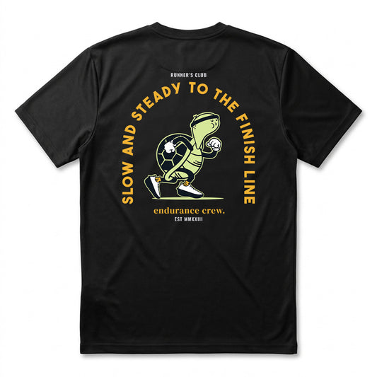 Slow And Steady To The Finish Line Black - T-Shirt
