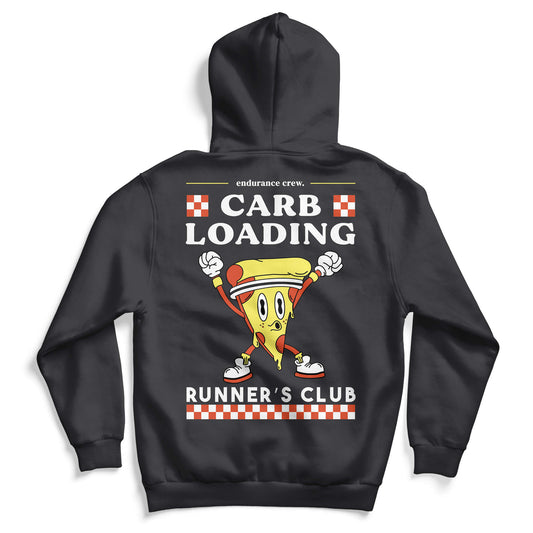 Carb Loading Runner's Club - Black - Hoodie