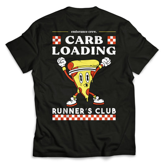Carb Loading Runner's Club - Black - T-Shirt