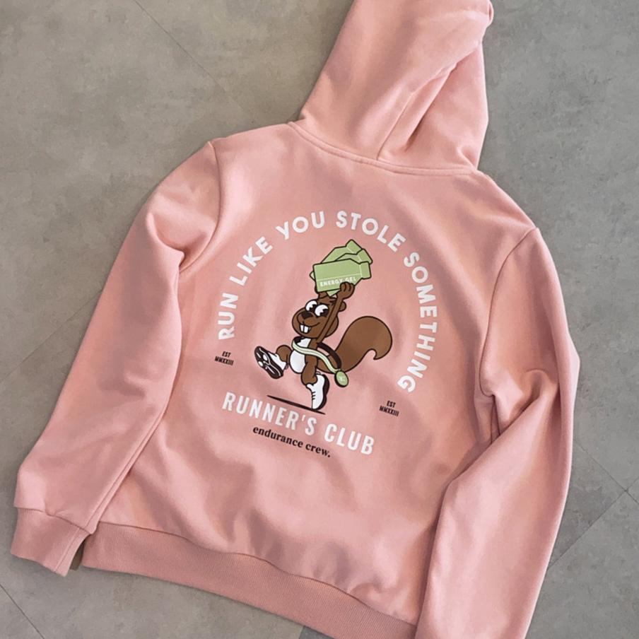 Stole Something Squirrel Pink - Hoodie