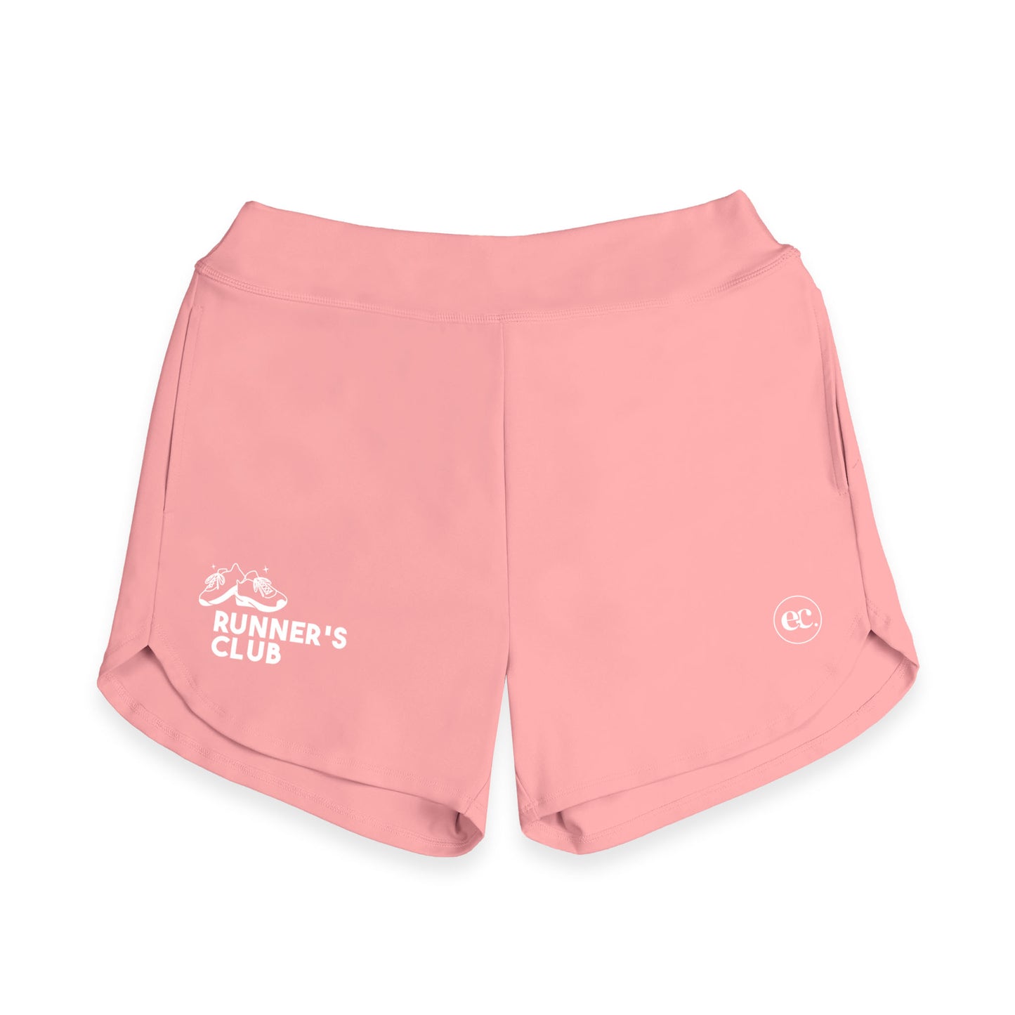 Runner's Club Pink - High-Rise Short 4"