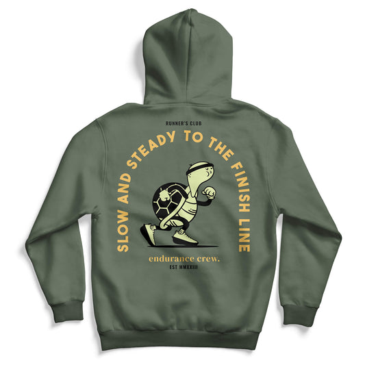 Slow & Steady To The Finish Line - Green - Hoodie
