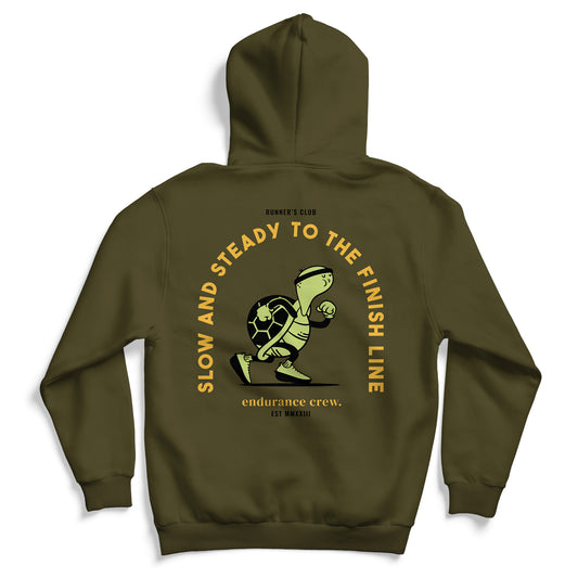 Slow & Steady To The Finish Line - Green - Hoodie