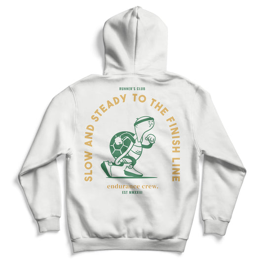 Slow & Steady To The Finish Line - Off White - Hoodie