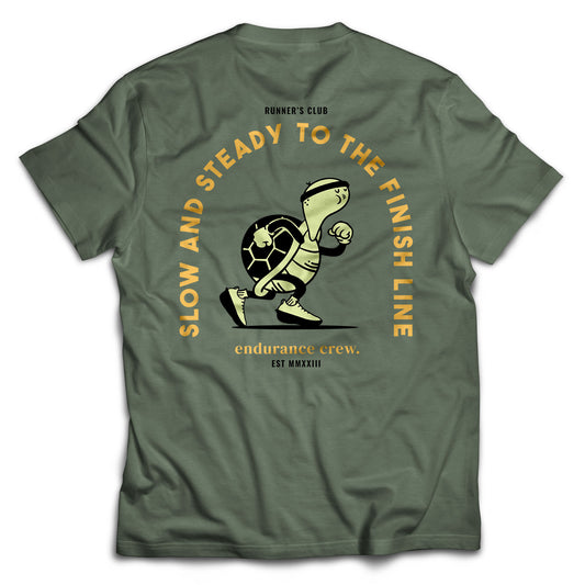 Slow & Steady To The Finish Line - Green - T-Shirt