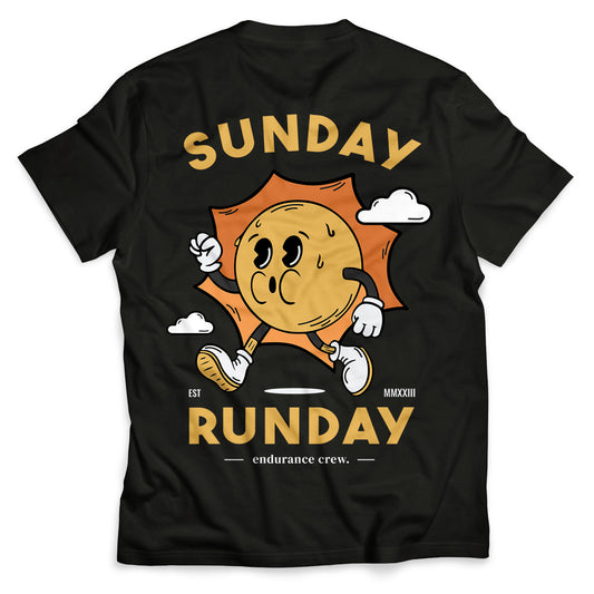 Sunday Runday - Black - T-Shirt