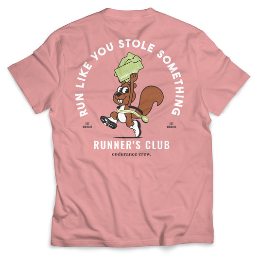 Stole Something Squirrel Pink - Short-Sleeve Shirt