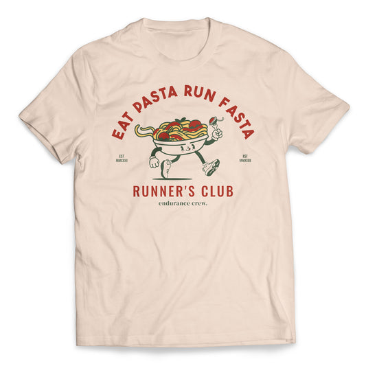 Eat Pasta Run Fasta Peach - Short-Sleeve Shirt