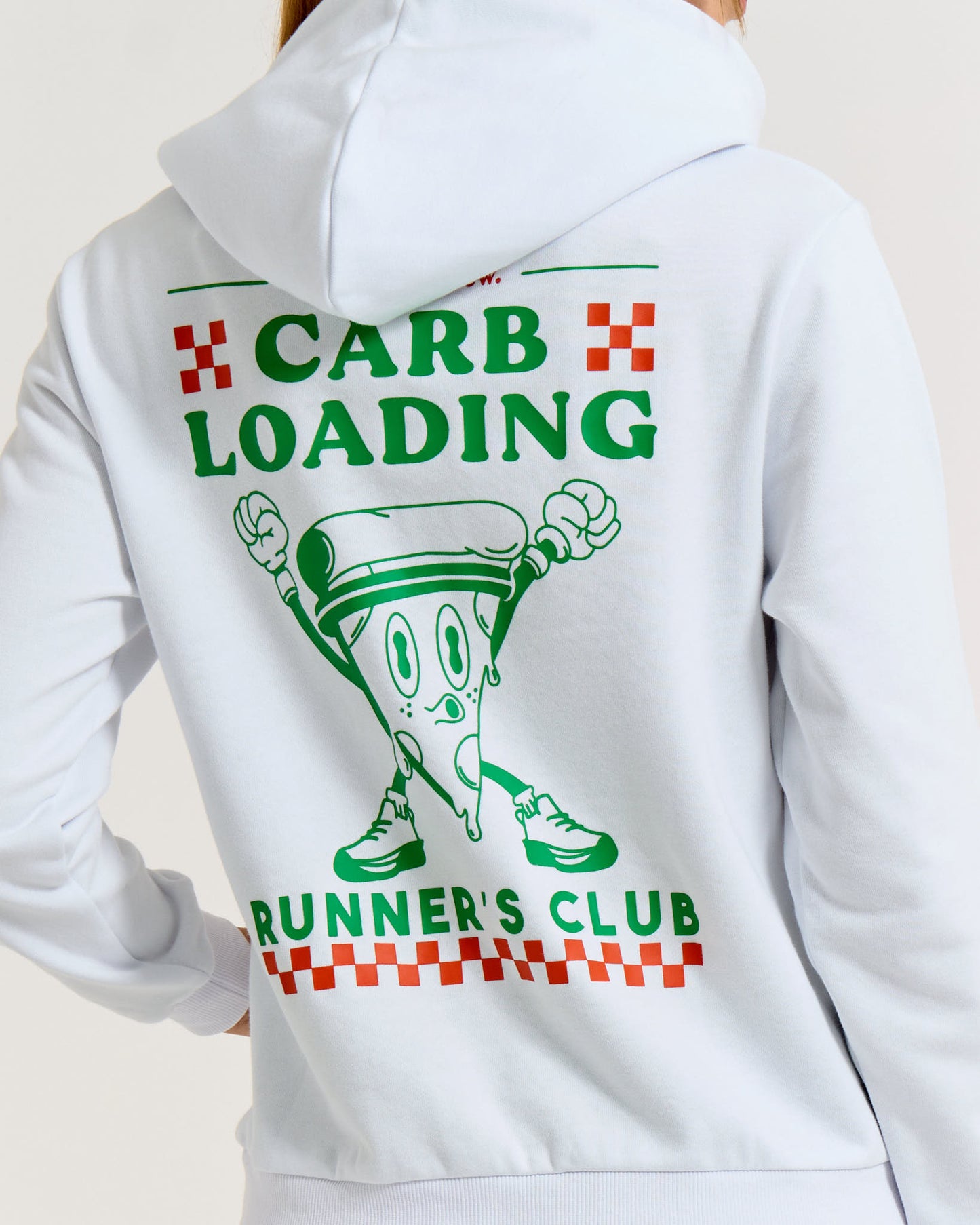 Carb Loading Pizza White - Hoodie