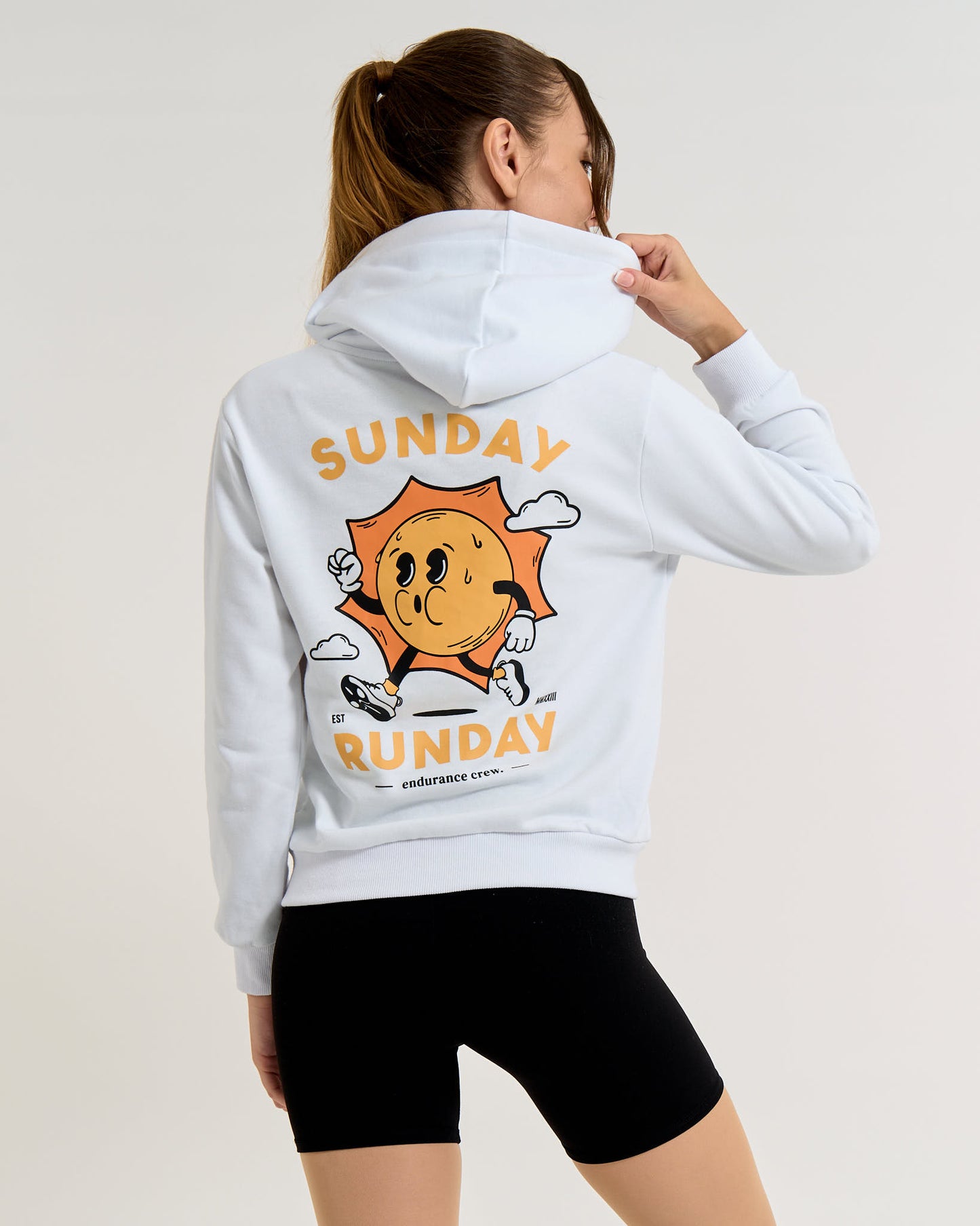 Sunday Runday White - Hoodie