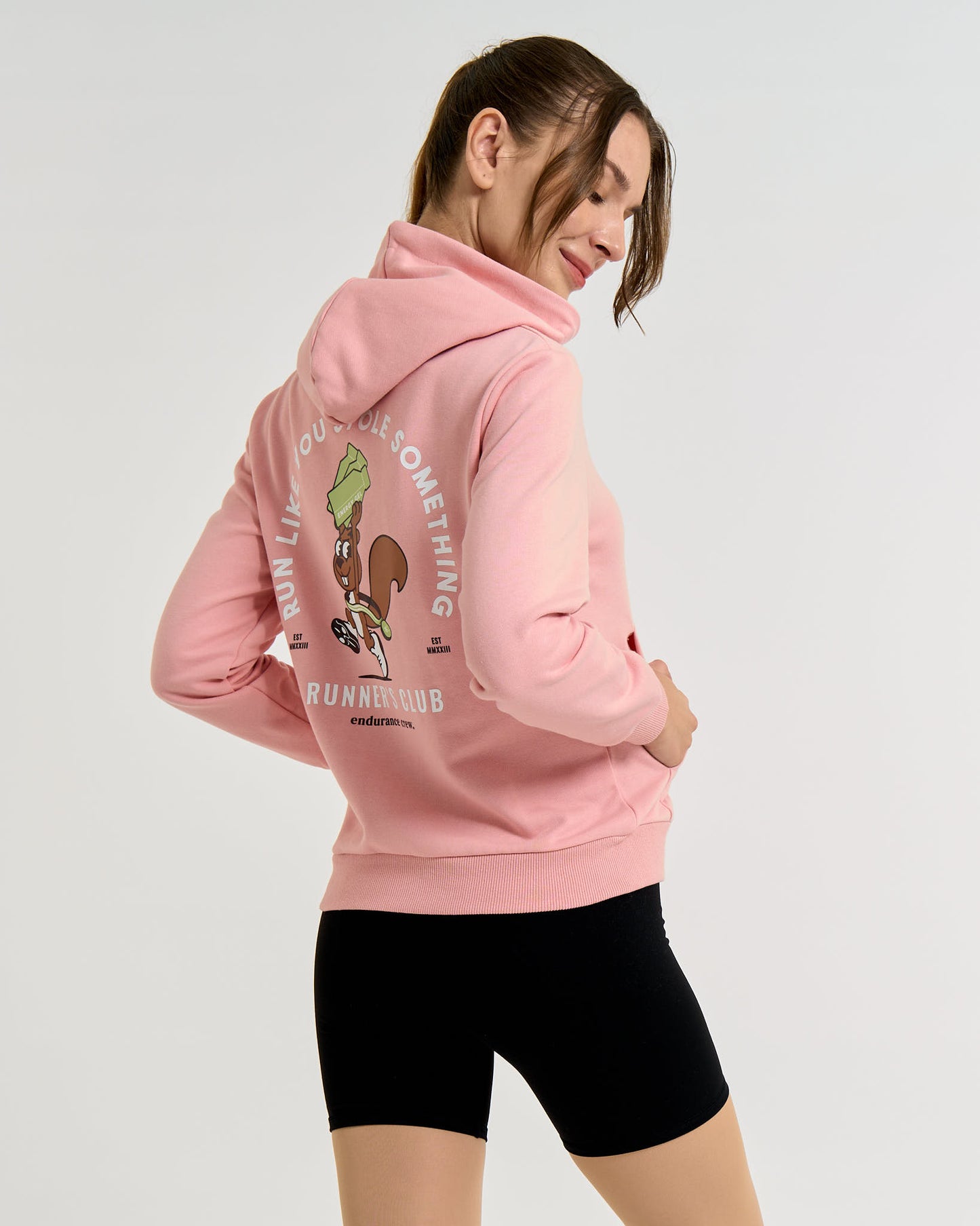 Stole Something Squirrel Pink - Hoodie