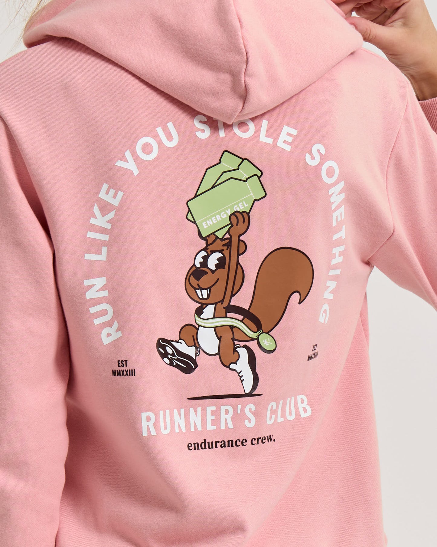 Stole Something Squirrel Pink - Hoodie